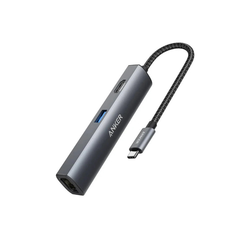 ANKER Premium 5-in-1 USB-C HUB - Gray - موزع